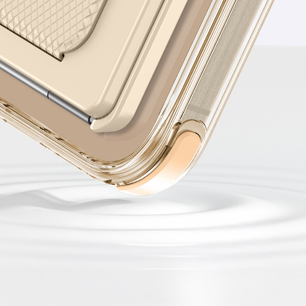 Apple iPhone 16 Pro Max Kılıf Magsafe Şarj Özellikli Standlı Set Amazingthing Omni Adventure Serisi Kapak Rose Gold