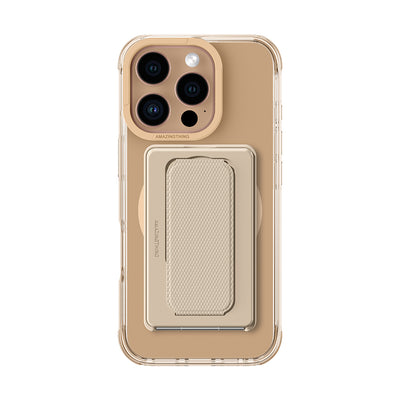 Apple iPhone 16 Pro Max Kılıf Magsafe Şarj Özellikli Standlı Set Amazingthing Omni Adventure Serisi Kapak Rose Gold