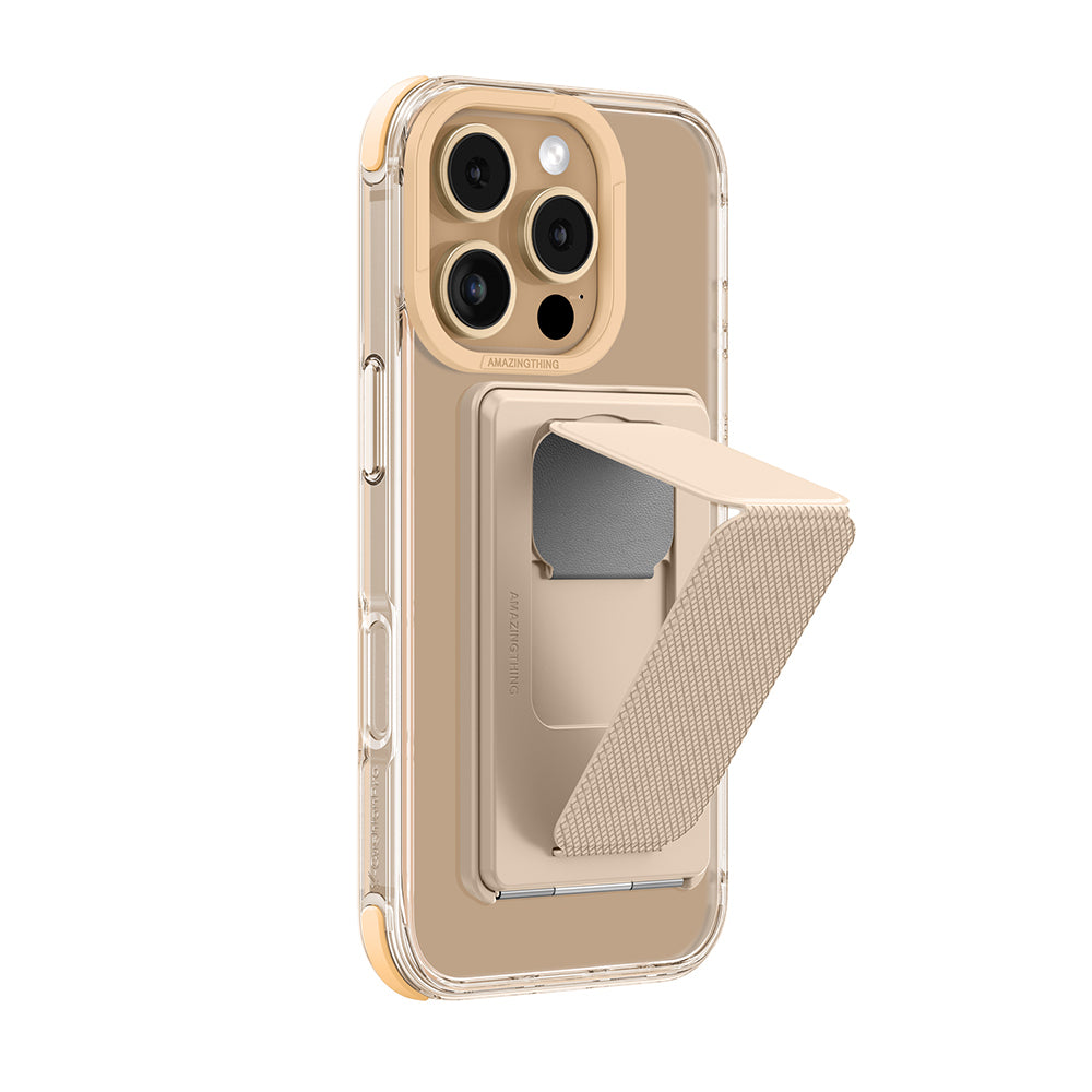 iPhone 16 Pro Max Kılıf M-safe Şarj Özellikli Standlı Set Amazingthing Omni Adventure Serisi Kılıf