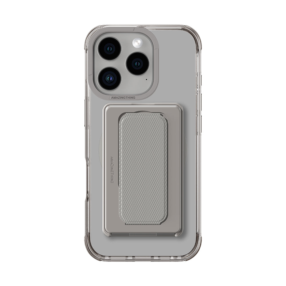 Apple iPhone 16 Pro Max Kılıf Magsafe Şarj Özellikli Standlı Set Amazingthing Omni Adventure Serisi Kapak Rose Gold