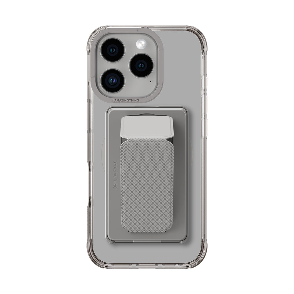 Apple iPhone 16 Pro Max Kılıf Magsafe Şarj Özellikli Standlı Set Amazingthing Omni Adventure Serisi Kapak Rose Gold