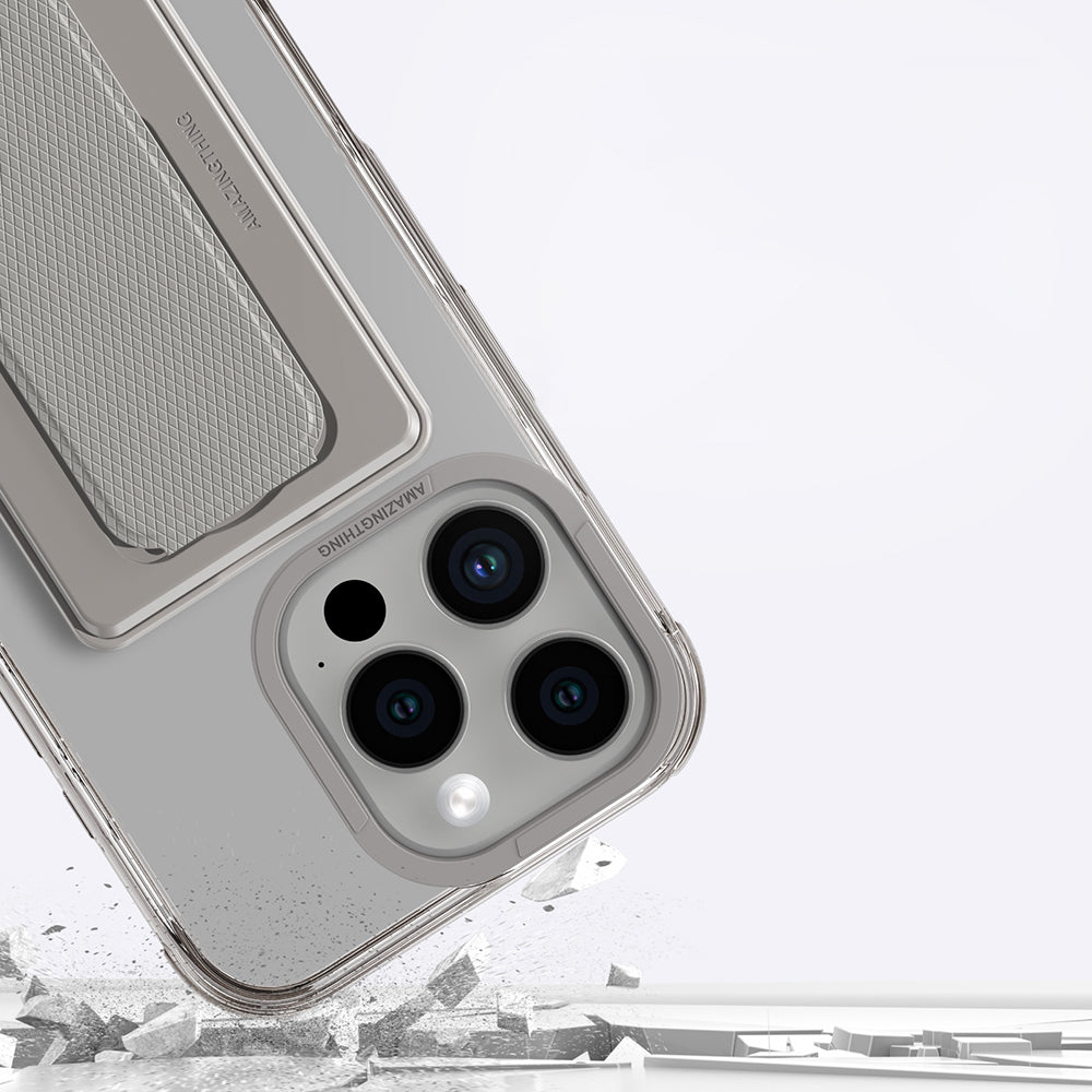 Apple iPhone 16 Pro Max Kılıf Magsafe Şarj Özellikli Standlı Set Amazingthing Omni Adventure Serisi Kapak Rose Gold