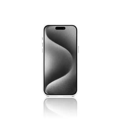 Apple iPhone 16 Pro Max Kılıf M-safe Şarj Özellikli Suni Deri Tasarımlı Pynana Starry Serisi Kapak Beyaz