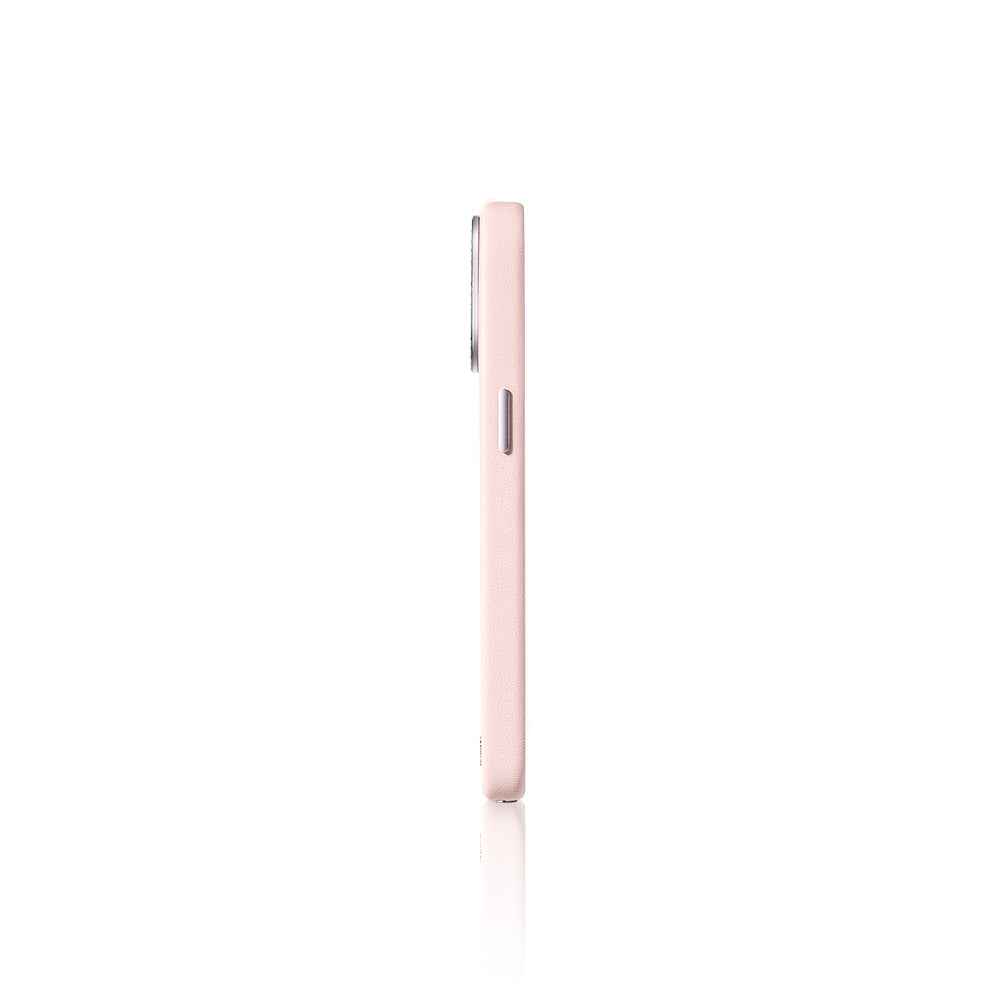 Apple iPhone 16 Pro Max Kılıf M-safe Şarj Özellikli Suni Deri Tasarımlı Pynana Starry Serisi Kapak Beyaz
