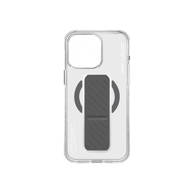 Apple iPhone 16 Pro Max Kılıf Magsafe Şarj Özellikli Teknoloji Desenli Standlı Skinarma Axon Kapak Siyah