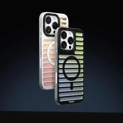 Apple iPhone 16 Pro Max Kılıf Magsafe Şarj Özellikli Youngkit Geek Serisi Kapak Beyaz