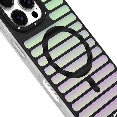 Apple iPhone 16 Pro Max Kılıf Magsafe Şarj Özellikli Youngkit Geek Serisi Kapak Beyaz