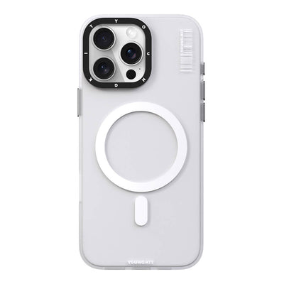 Apple iPhone 16 Pro Max Kılıf Magsafe Şarj Özellikli Youngkit Hidden Sand Serisi Kapak Gold