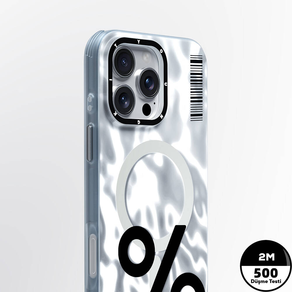 Apple iPhone 16 Pro Max Kılıf Magsafe Şarj Özellikli Youngkit Mathematical Serisi Kapak Colorful