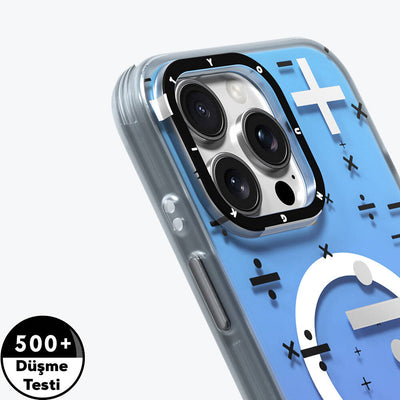 Apple iPhone 16 Pro Max Kılıf Magsafe Şarj Özellikli Youngkit Mathematical Serisi Kapak Gri