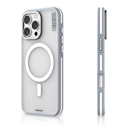 iPhone 16 Pro Max Kılıf M-safe Şarj Özellikli Youngkit Rock Sand Serisi Kılıf