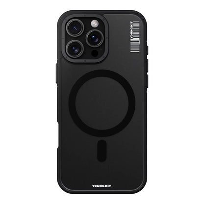 iPhone 16 Pro Max Kılıf M-safe Şarj Özellikli Youngkit Rock Sand Serisi Kılıf