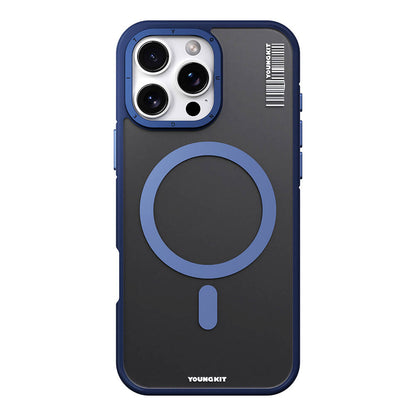 iPhone 16 Pro Max Kılıf M-safe Şarj Özellikli Youngkit Rock Sand Serisi Kılıf