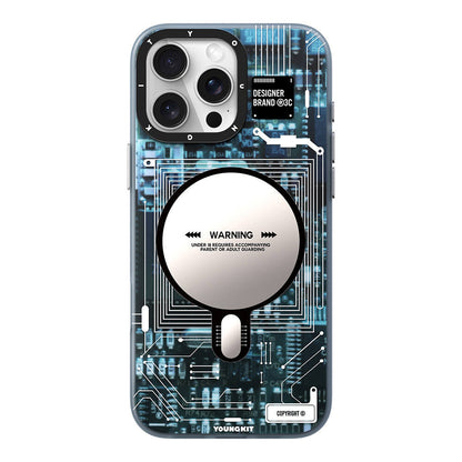 iPhone 16 Pro Max Kılıf M-safe Şarj Özellikli Youngkit Technology Serisi Kılıf