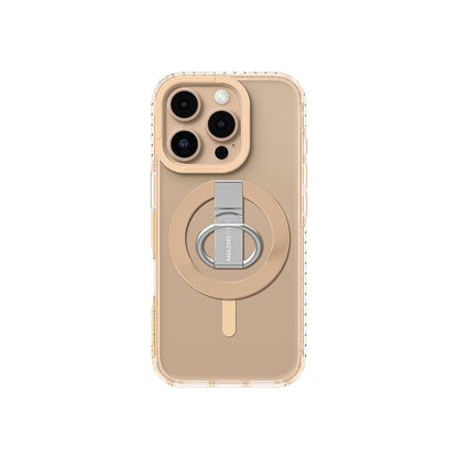 iPhone 16 Pro Max Kılıf M-safe Şarj Özellikli Yüzük Standlı Amazingthing Titan Pro Serisi Kılıf