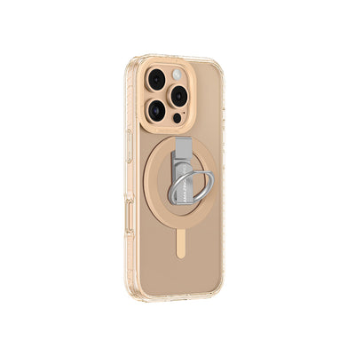 Apple iPhone 16 Pro Max Kılıf Magsafe Şarj Özellikli Yüzük Standlı Amazingthing Titan Pro Serisi Kapak Rose Gold