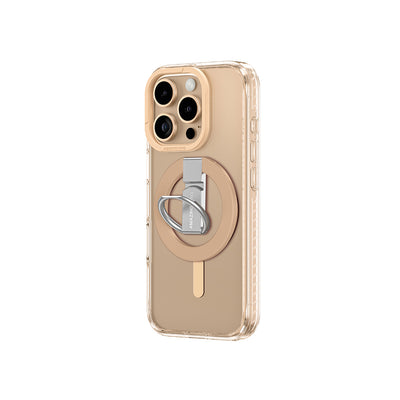 Apple iPhone 16 Pro Max Kılıf Magsafe Şarj Özellikli Yüzük Standlı Amazingthing Titan Pro Serisi Kapak Rose Gold
