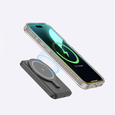 Apple iPhone 16 Pro Max Kılıf Magsafe Şarj Özellikli Yüzük Standlı Amazingthing Titan Pro Serisi Kapak Gri