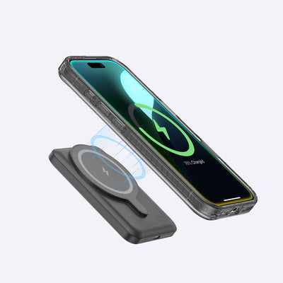 Apple iPhone 16 Pro Max Kılıf Magsafe Şarj Özellikli Yüzük Standlı Amazingthing Titan Pro Serisi Kapak Gri