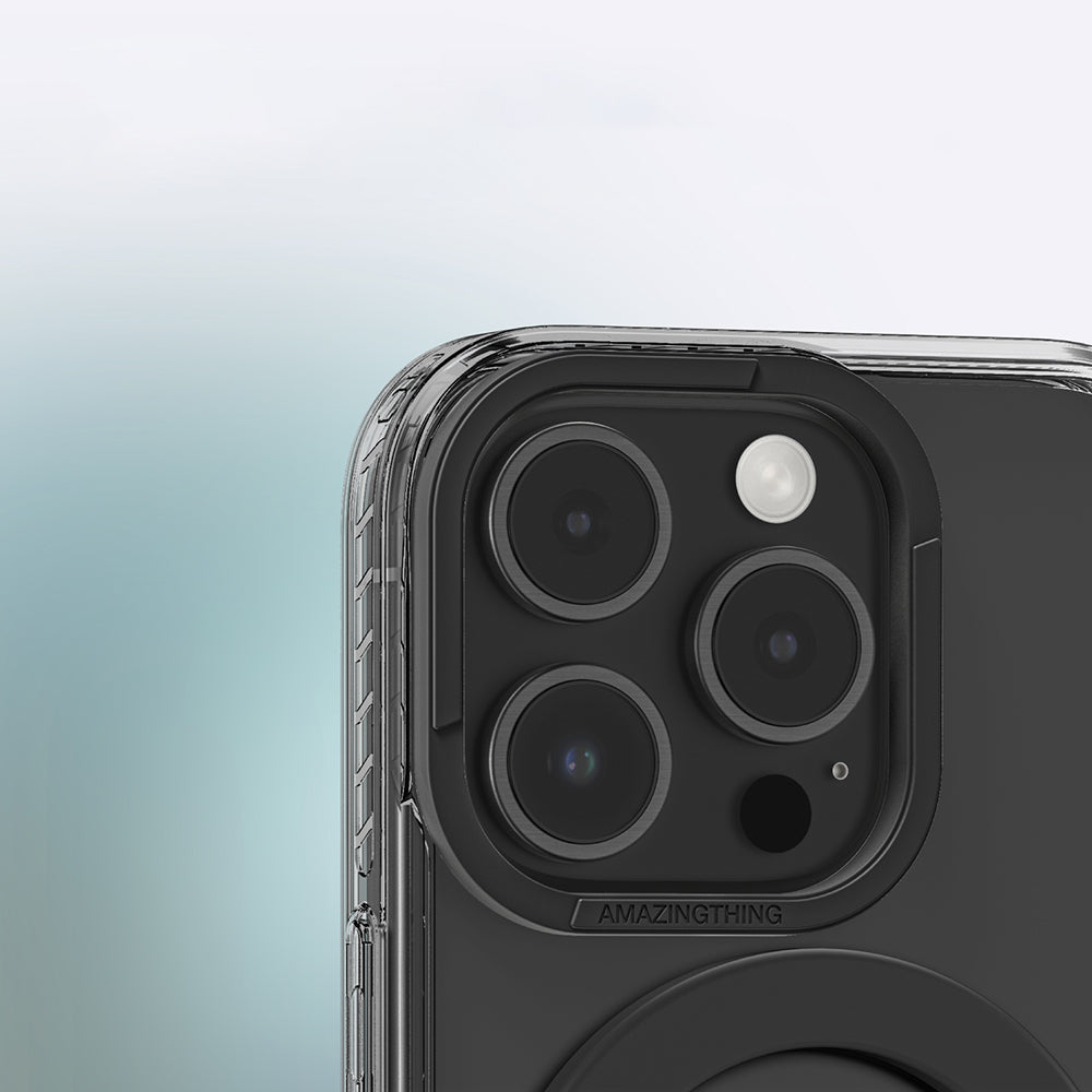 iPhone 16 Pro Max Kılıf M-safe Şarj Özellikli Yüzük Standlı Amazingthing Titan Pro Serisi Kılıf