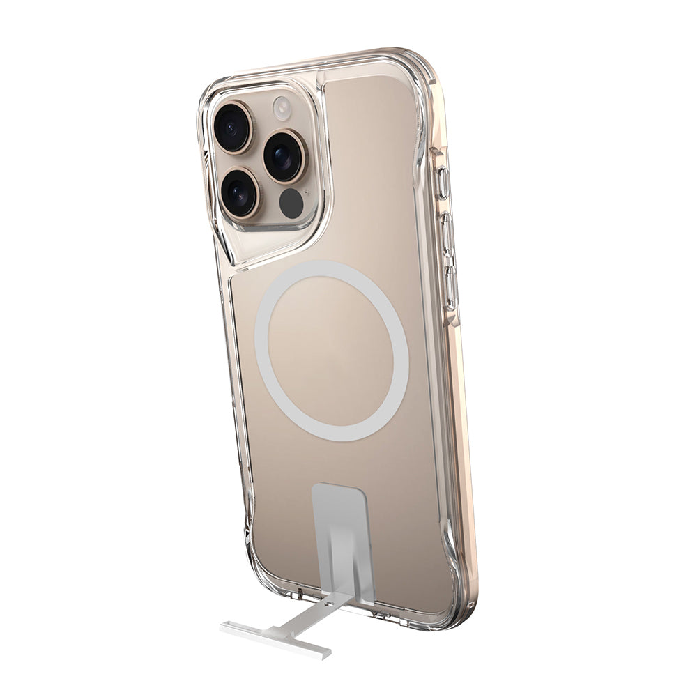 iPhone 16 Pro Max Kılıf M-safe Şarj Özellikli Zore T-Max Standlı Kılıf
