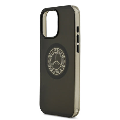 iPhone 16 Pro Max Kılıf Mercedes Benz Orjinal Lisanslı M-safe Şarj Özellikli Buzlu PC Nostaljik Yıldız Dizayn Kılıf