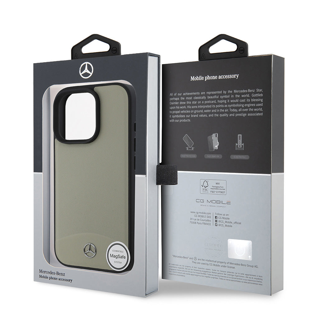 iPhone 16 Pro Max Kılıf Mercedes Benz Orjinal Lisanslı M-safe Şarj Özellikli Dokulu ve Düz Deri Kılıf