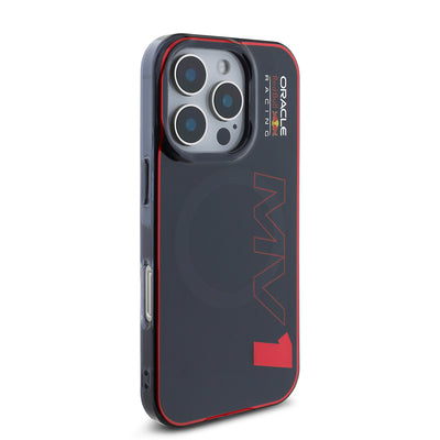 Apple iPhone 16 Pro Max Kılıf Redbull Orjinal Lisanslı M-safe Şarj Özellikli Çift Katmanlı Sert PC Büyük Boy MV Kapak Lacivert