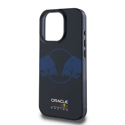 Apple iPhone 16 Pro Max Kılıf Redbull Orjinal Lisanslı M-safe Şarj Özellikli IML Çift Boğa Baskılı Sert PC  Kapak Lacivert