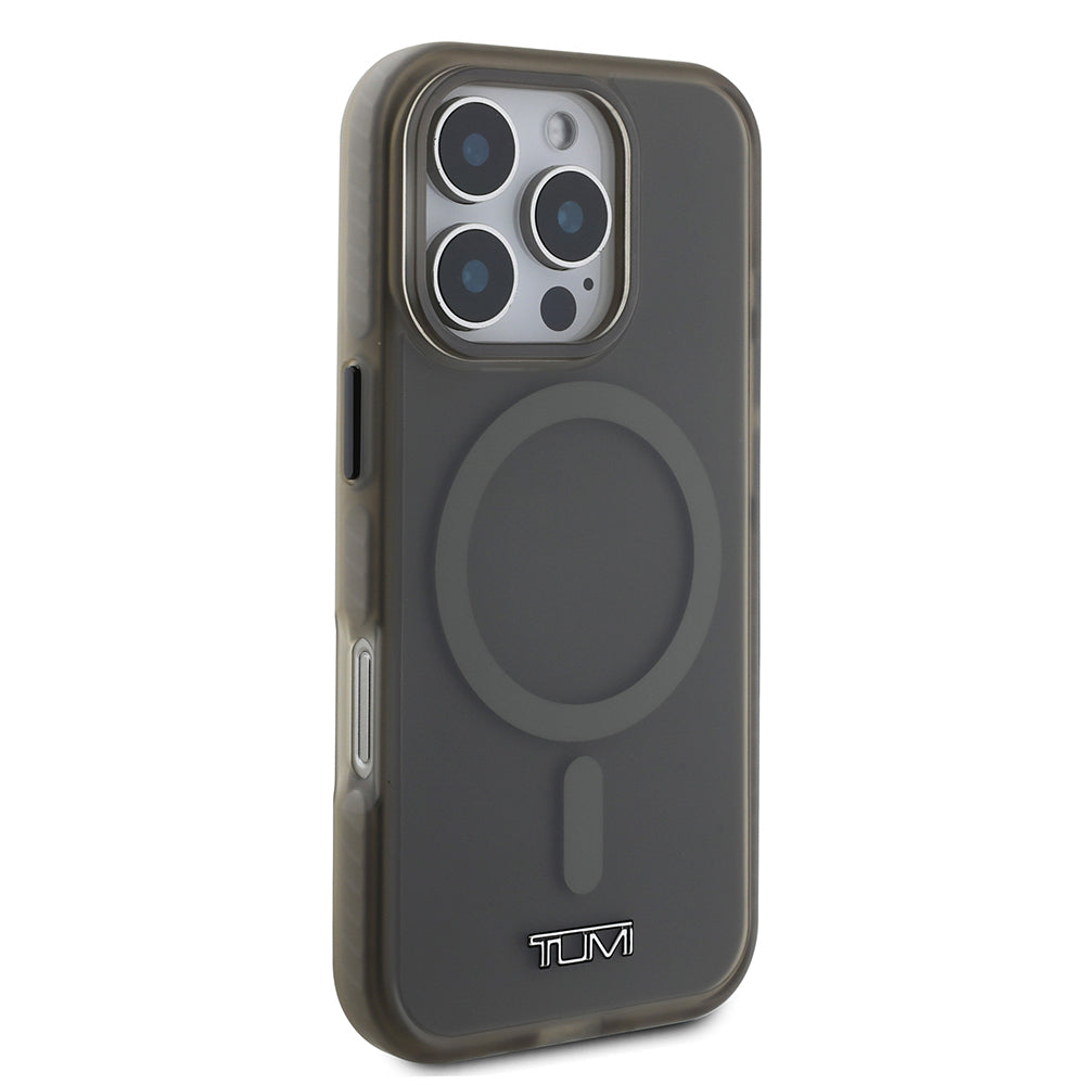 iPhone 16 Pro Max Kılıf TUMI Orjinal Lisanslı M-safe Şarj Özellikli Airbagli Buzlu Transparan Kılıf