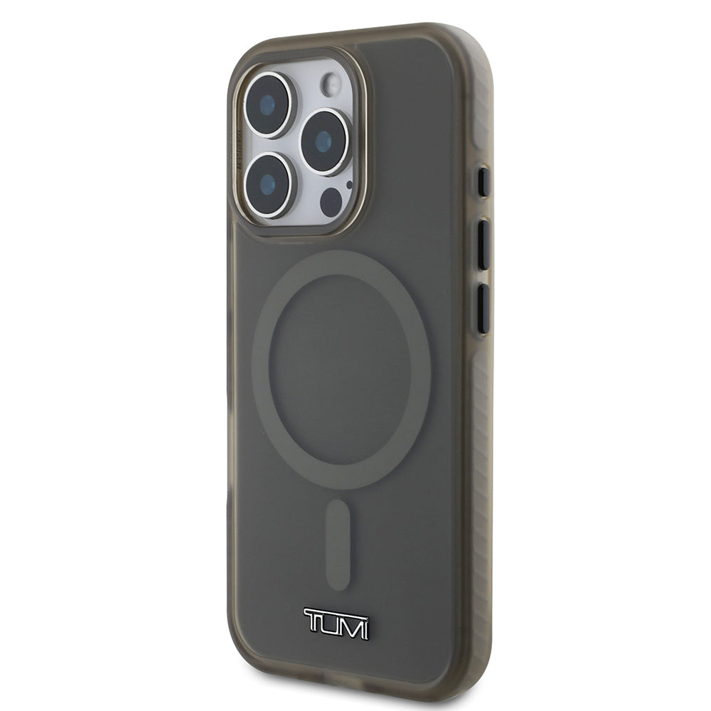 iPhone 16 Pro Max Kılıf TUMI Orjinal Lisanslı M-safe Şarj Özellikli Airbagli Buzlu Transparan Kılıf