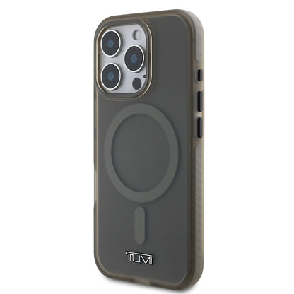 iPhone 16 Pro Max Kılıf TUMI Orjinal Lisanslı M-safe Şarj Özellikli Airbagli Buzlu Transparan Kılıf