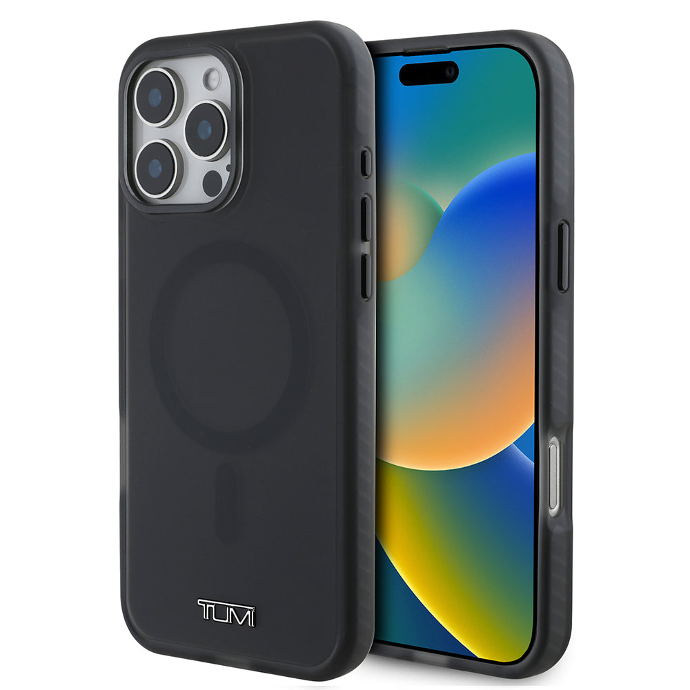 iPhone 16 Pro Max Kılıf TUMI Orjinal Lisanslı M-safe Şarj Özellikli Airbagli Buzlu Transparan Kılıf