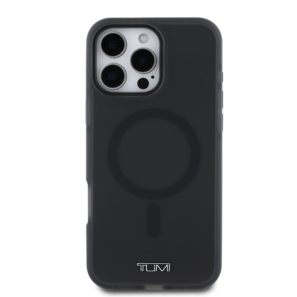 iPhone 16 Pro Max Kılıf TUMI Orjinal Lisanslı M-safe Şarj Özellikli Airbagli Buzlu Transparan Kılıf