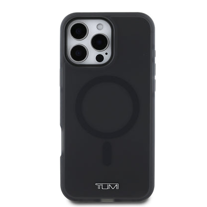 iPhone 16 Pro Max Kılıf TUMI Orjinal Lisanslı M-safe Şarj Özellikli Airbagli Buzlu Transparan Kılıf