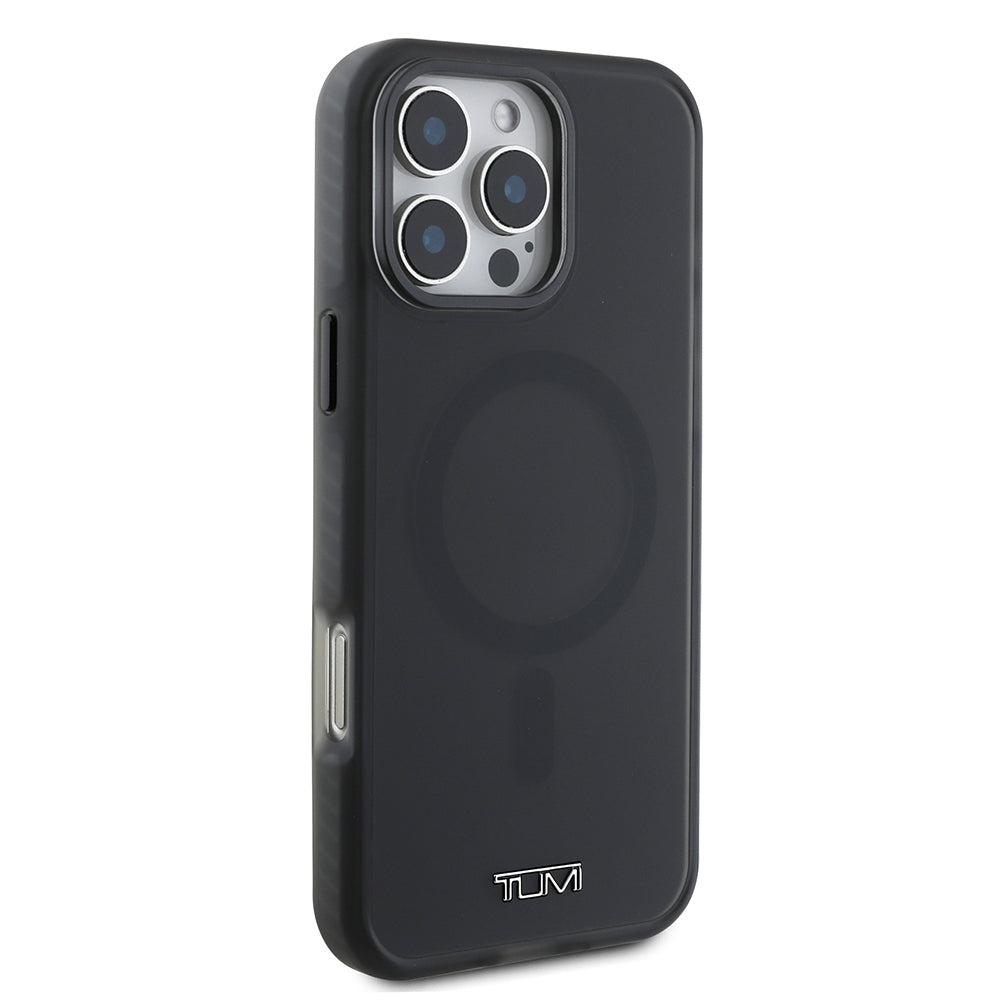 iPhone 16 Pro Max Kılıf TUMI Orjinal Lisanslı M-safe Şarj Özellikli Airbagli Buzlu Transparan Kılıf