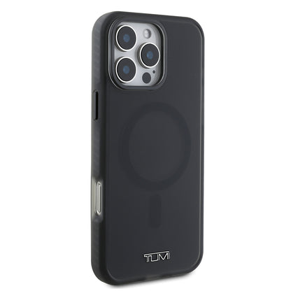 iPhone 16 Pro Max Kılıf TUMI Orjinal Lisanslı M-safe Şarj Özellikli Airbagli Buzlu Transparan Kılıf