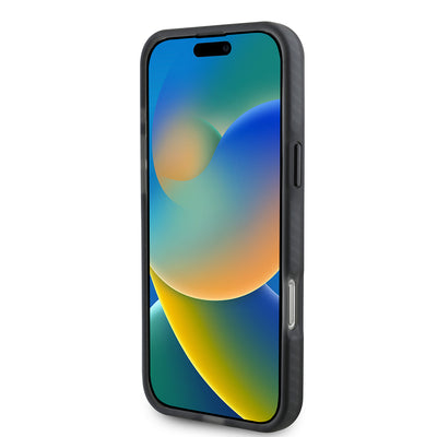 Apple iPhone 16 Pro Max Kılıf TUMI Orjinal Lisanslı Magsafe Şarj Özellikli Airbagli Buzlu Transparan Kapak Siyah