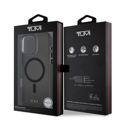 iPhone 16 Pro Max Kılıf TUMI Orjinal Lisanslı M-safe Şarj Özellikli Airbagli Buzlu Transparan Kılıf