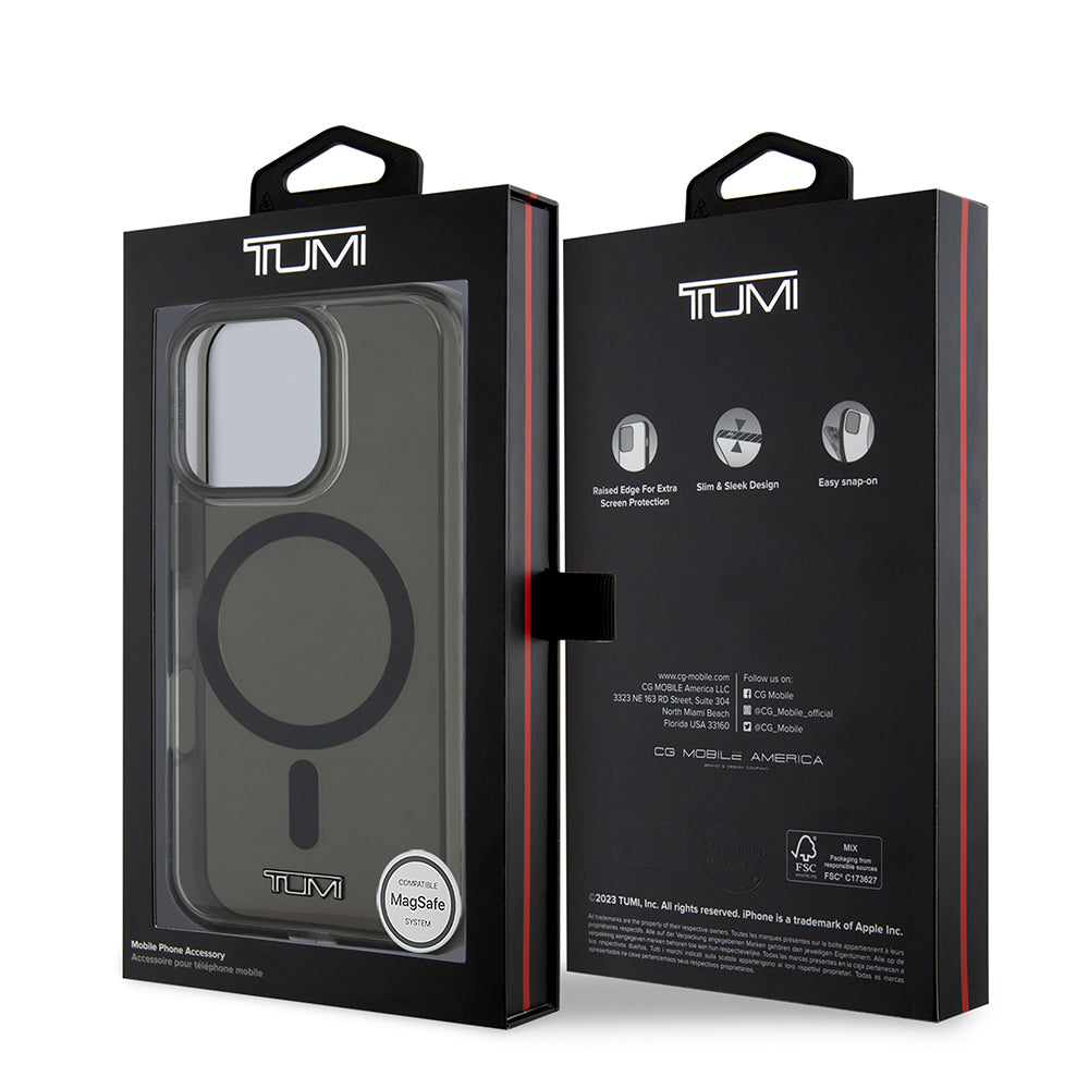 iPhone 16 Pro Max Kılıf TUMI Orjinal Lisanslı M-safe Şarj Özellikli Airbagli Transparan Kılıf