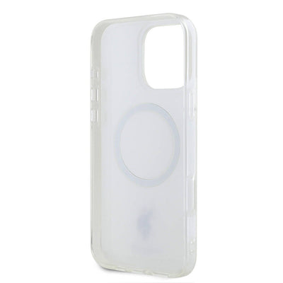Apple iPhone 16 Pro Max Kılıf U.S. Polo Assn. Orjinal Lisanslı Magsafe Şarj Özellikli IML Double Horse Logolu Ring Kapak Beyaz