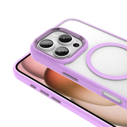 iPhone 16 Pro Max Kılıf Wireless Şarj Özellikli Zore Krom M-safe Silikon Kılıf