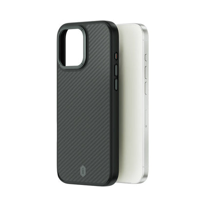 iPhone 16 Pro Max Kılıf Wiwu DCC-205 M-safe Şarj Özellikli Aramid Fiber Tasarım Kevlar Kılıf
