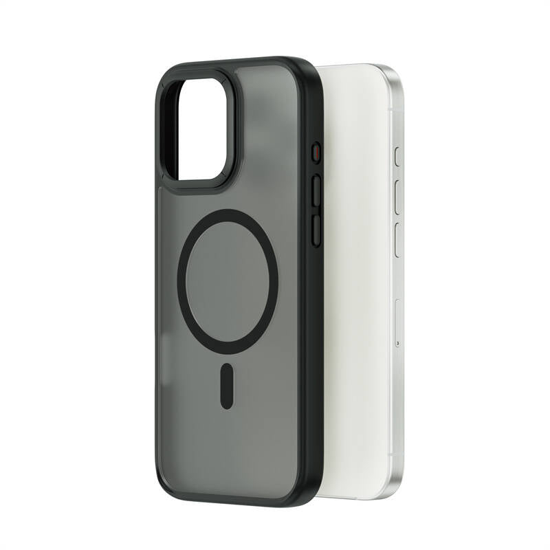 Apple iPhone 16 Pro Max Kılıf Wiwu FGG-012 ArmorPro Serisi Magsafe Şarj Özellikli Parmak İzi Bırakmayan Kılıf Gri