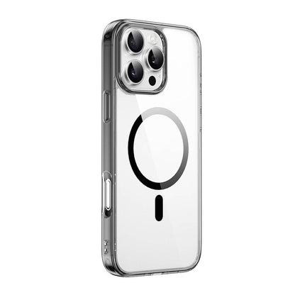 iPhone 16 Pro Max Kılıf Wiwu MCC-101 iShield Pro Serisi M-safe Şarj Özellikli Crystal Sert PC Kılıf