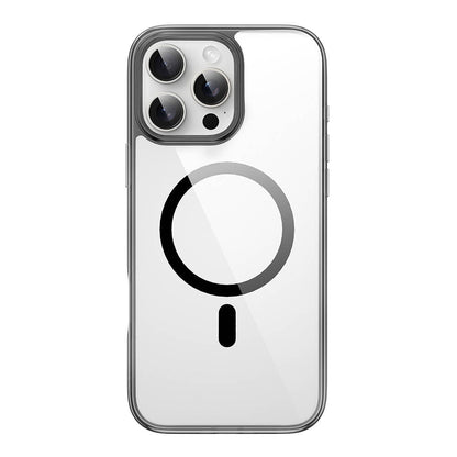 iPhone 16 Pro Max Kılıf Wiwu MCC-101 iShield Pro Serisi M-safe Şarj Özellikli Crystal Sert PC Kılıf