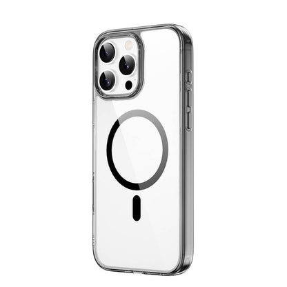 iPhone 16 Pro Max Kılıf Wiwu MCC-101 iShield Pro Serisi M-safe Şarj Özellikli Crystal Sert PC Kılıf