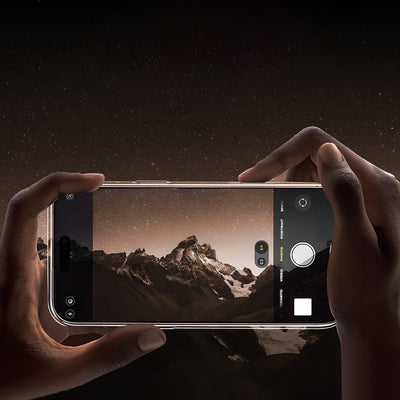 Apple iPhone 16 Pro Max Kılıf Wiwu MCC-102 Magnetic Crystal Sert PC Kapak Şeffaf