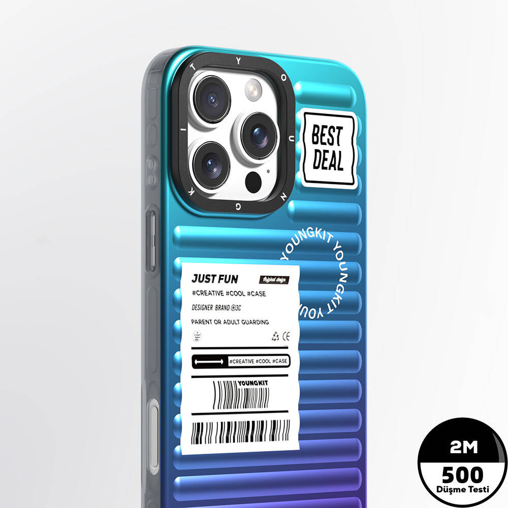 Apple iPhone 16 Pro Max Kılıf YoungKit The Secret Color Serisi Kapak Yeşil