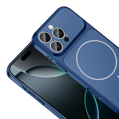 Apple iPhone 16 Pro Max Kılıf Zore M-Safe Şarj Özellikli Kamera Korumalı Formen Kapak Gri